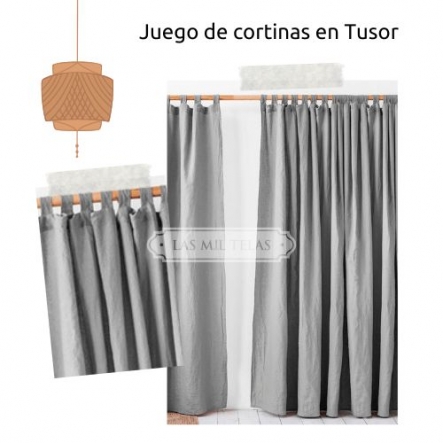 Cortinas Tusor (2 paños 1,40 x 2,10)