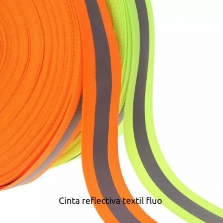 Cinta reflectiva fluor - 2,5 CM