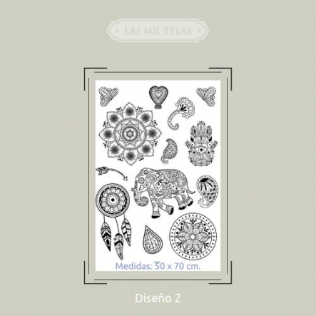 WALLSTICKER 50 X 70 - ETNICO - 1629-1